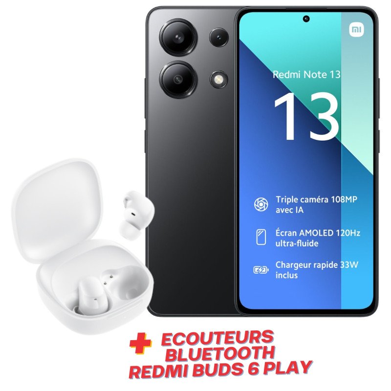 Smartphone Xiaomi Redmi Note 13 8Go - 512Go - Noir