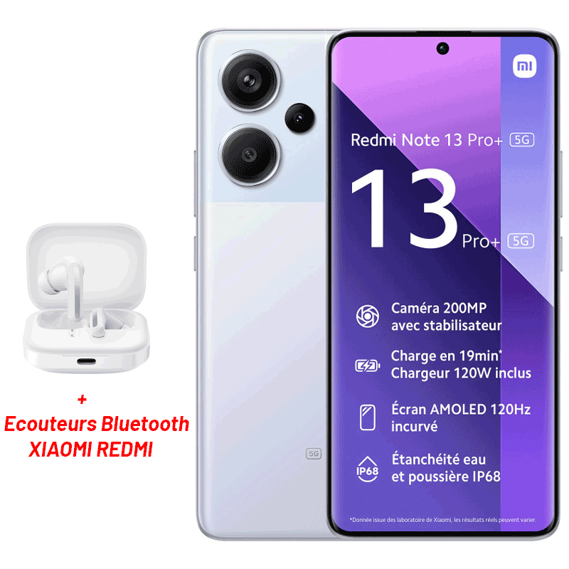 Smartphone Xiaomi Redmi Note 13 Pro+ 8Go - 256Go 5G - Violet