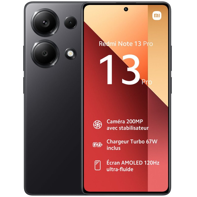 Smartphone XIAOMI Redmi Note 13 PRO/ 8GO / 256GO / Noir
