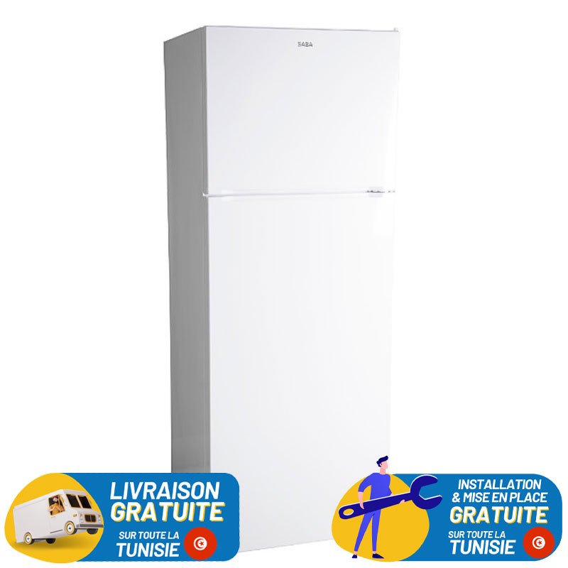 Réfrigérateur SABA SN483W / No Frost / 451L / Blanc + Livraison + Installation et Mise en Place Gratuites