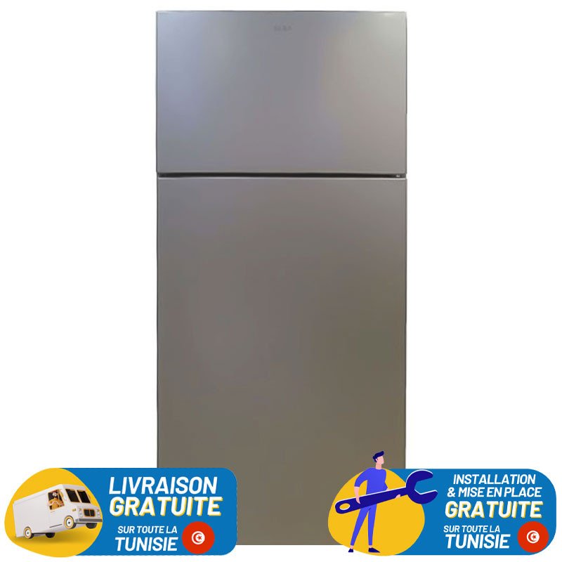 Réfrigérateur SABA SN543S / No Frost / 543L / Silver + Livraison + Installation et Mise en Place Gratuites
