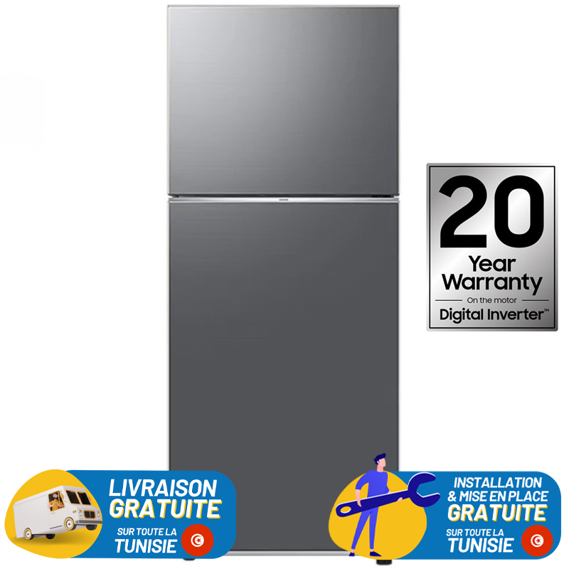 Réfrigérateur Samsung RT42 / 415 LITRES / NoFrost / Inverter / INOX+ LIVRAISON + INSTALLATION ET MISE EN PLACE GRATUITES