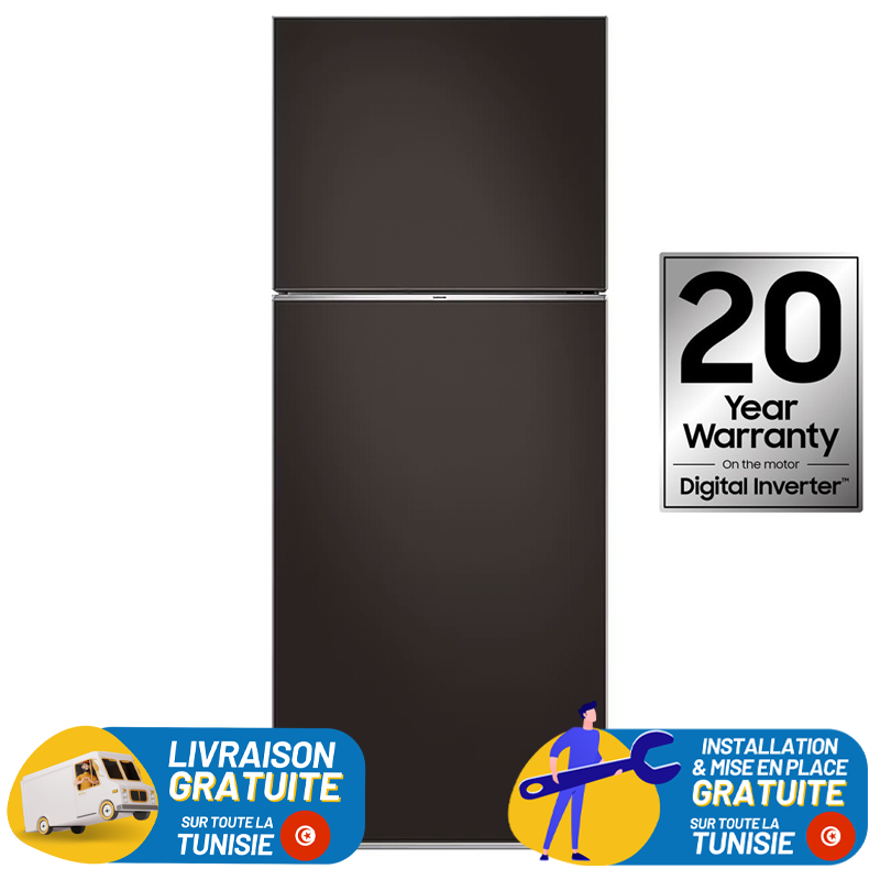 Réfrigérateur Samsung RT42 / 415 LITRES / NoFrost / Inverter + LIVRAISON + INSTALLATION ET MISE EN PLACE GRATUITES