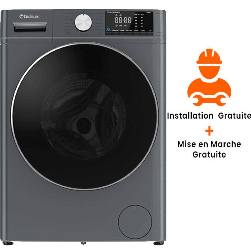 Machine à Laver Frontale Inverter Biolux M.MAXY90-S 8Kg Noir