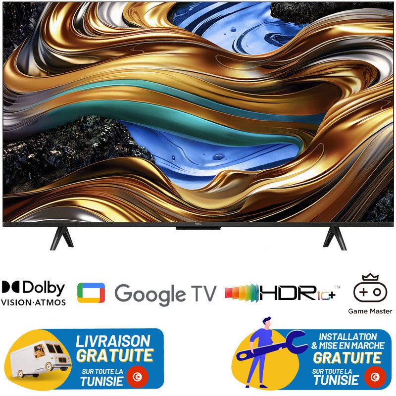 TV TCL 75" LED UHD 4K / Smart TV / ANDROID - 75P755 + ABONNEMENT 12 MOIS OFFERT