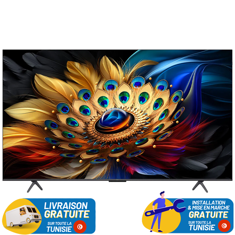 TV TCL C655 65" QLED 4K Smart TV + ABONNEMENT 12 MOIS OFFERT