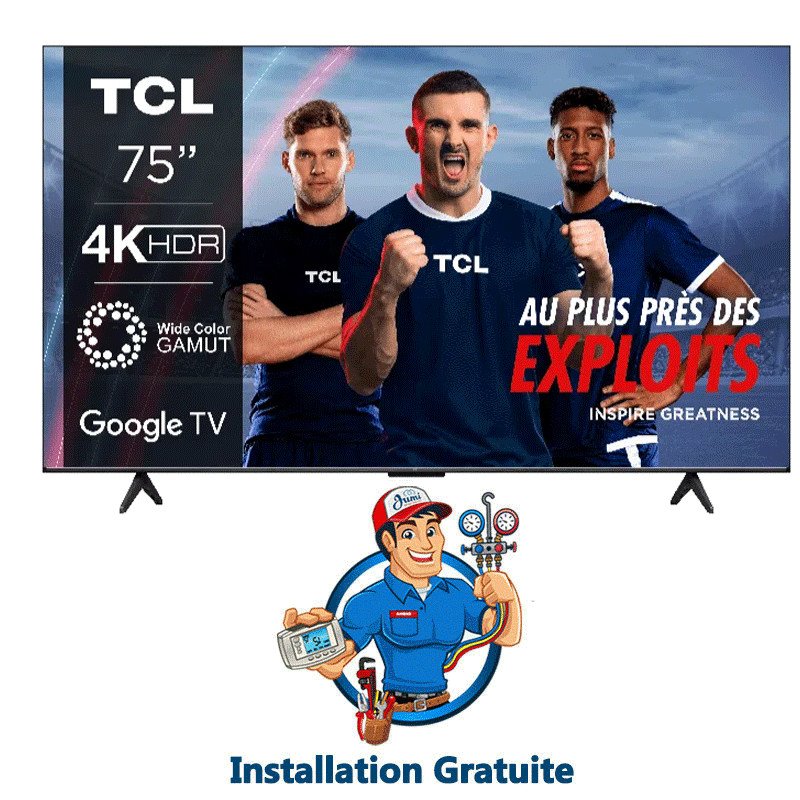 Tv TCL P755 75" 4k UHD Google Smart Tv Noir
