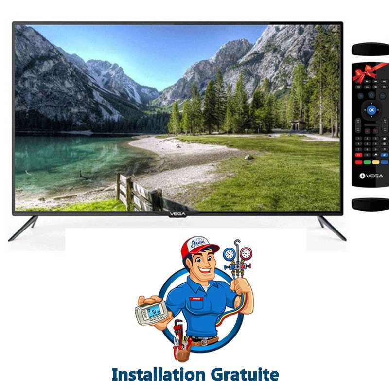 Tv VEGA 50" Smart UHD 4K Avec Récepteur Intégré (F50F2UBG)