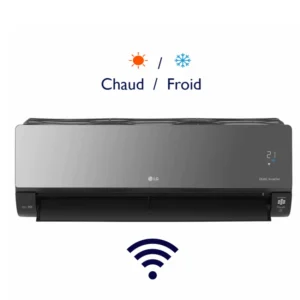 Climatiseur LG 12000 BTU Chaud-Froid / ARTCOOL MIRROR UVnano WiFi / Noir