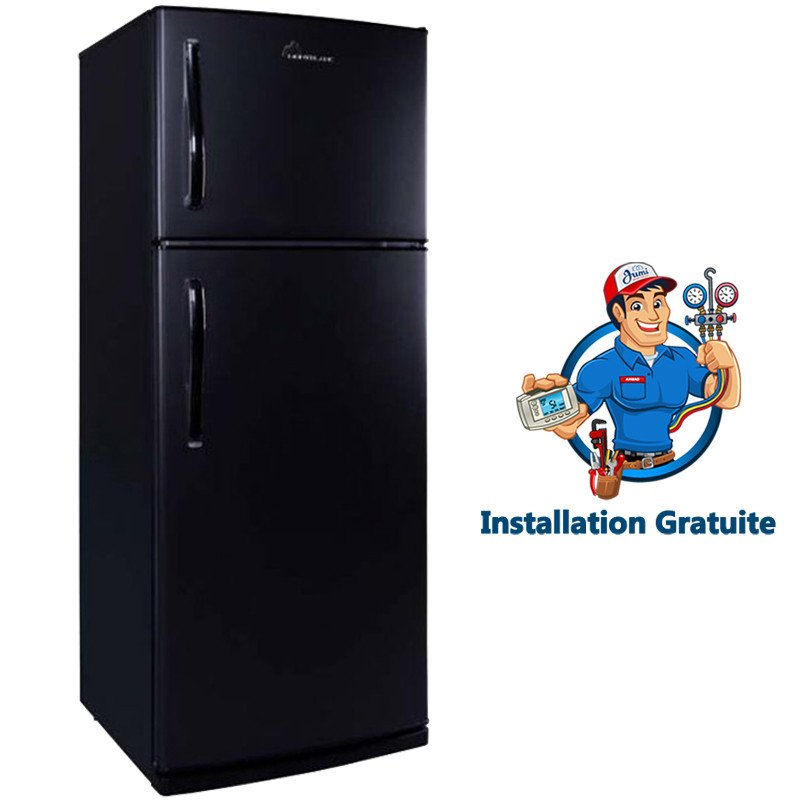 Réfrigérateur MontBlanc 300 Litres DeFrost Noir (FNR30.2)