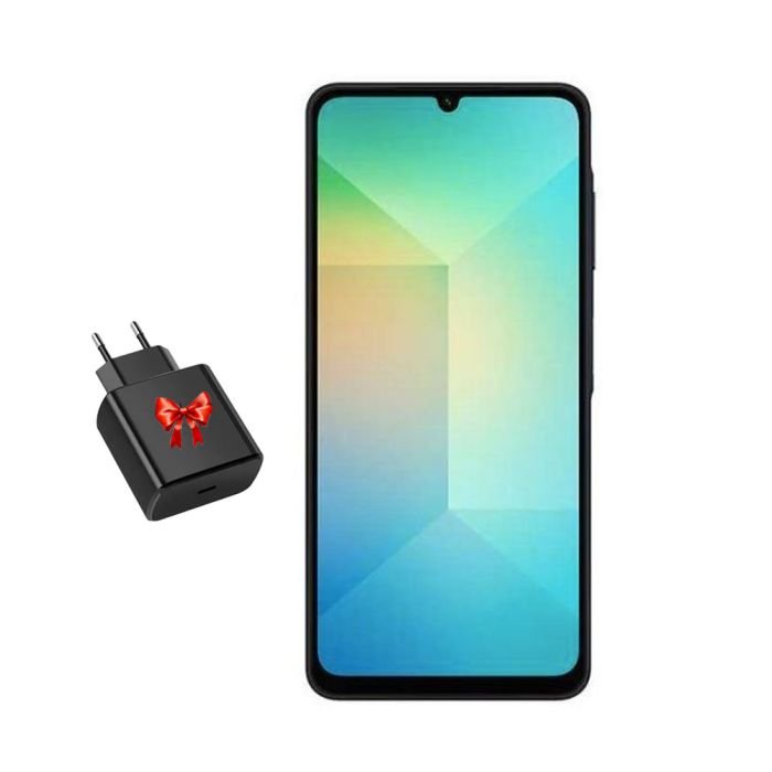 Smartphone SAMSUNG GALAXY A06 5G 4Go 64Go - Noir + Chargeur 45W Offert