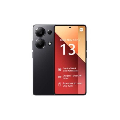 Smartphone Xiaomi Redmi Note 13 Pro 12Go 512Go Noir prix tunisie|Tunisiatech