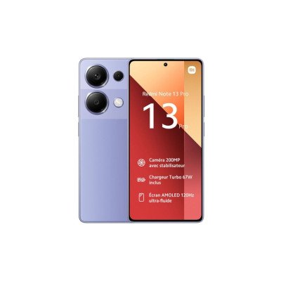 Smartphone Xiaomi Redmi Note 13 Pro 4G 8Go 256Go Violet prix en Tunisie|Tunisiatech