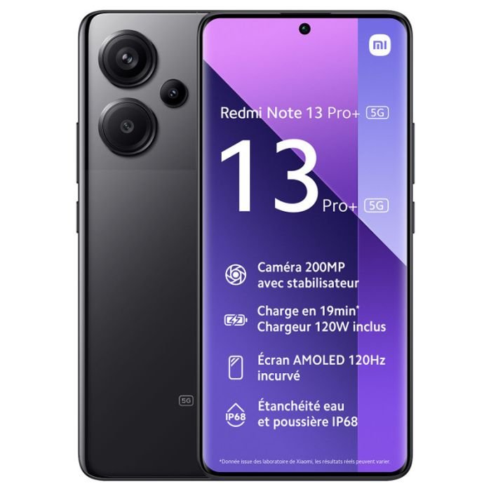 XIAOMI REDMI NOTE 13 PRO+ 5G 8GO 256GO - Noir
