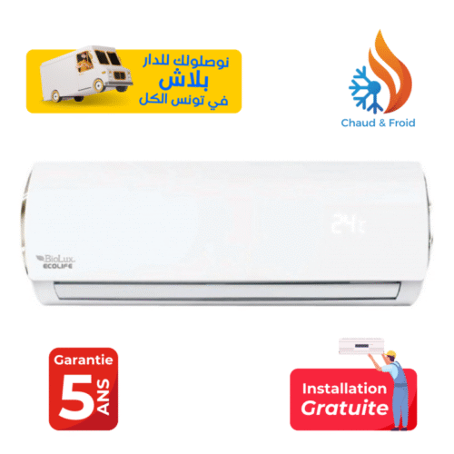 Climatiseur Biolux 9000 BTU Inverter Chaud et Froid