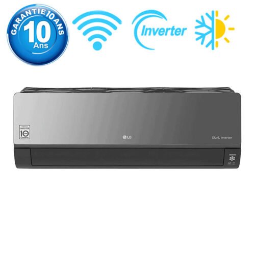 Climatiseur LG 24000 BTU Chaud-Froid ARTCOOL MIRROR UVnano WiFi / Noir